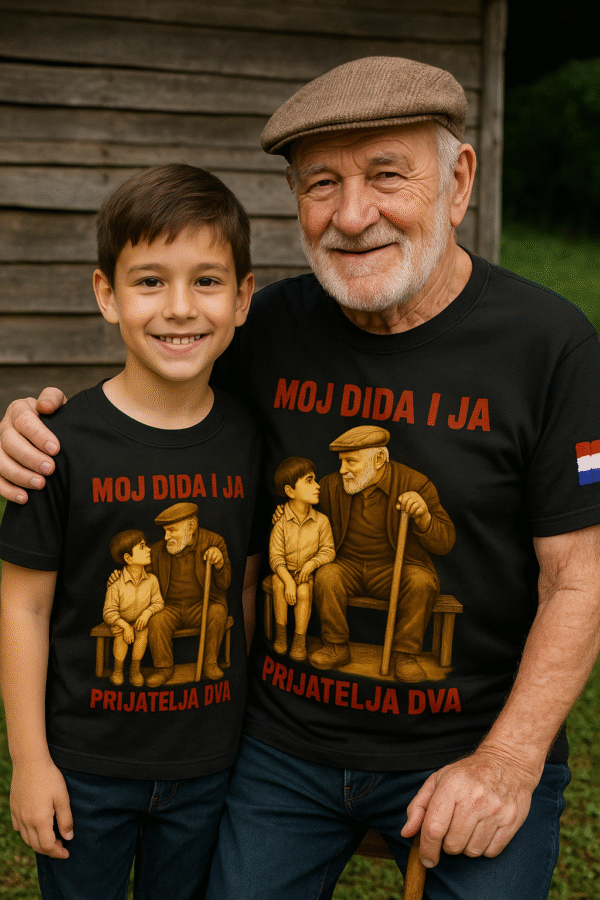 Komplet majica "Moj dida i ja – Prijatelja dva" (Djed & Unuk)